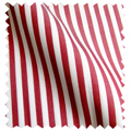Mens striped shirts fabric  Crimson With White Stripe