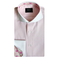  Pink Contrast Bespoke Wedding Shirts